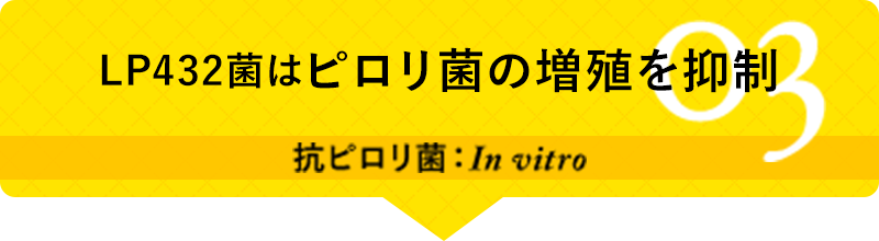 03 LP432菌はピロリ菌の増殖を抑制